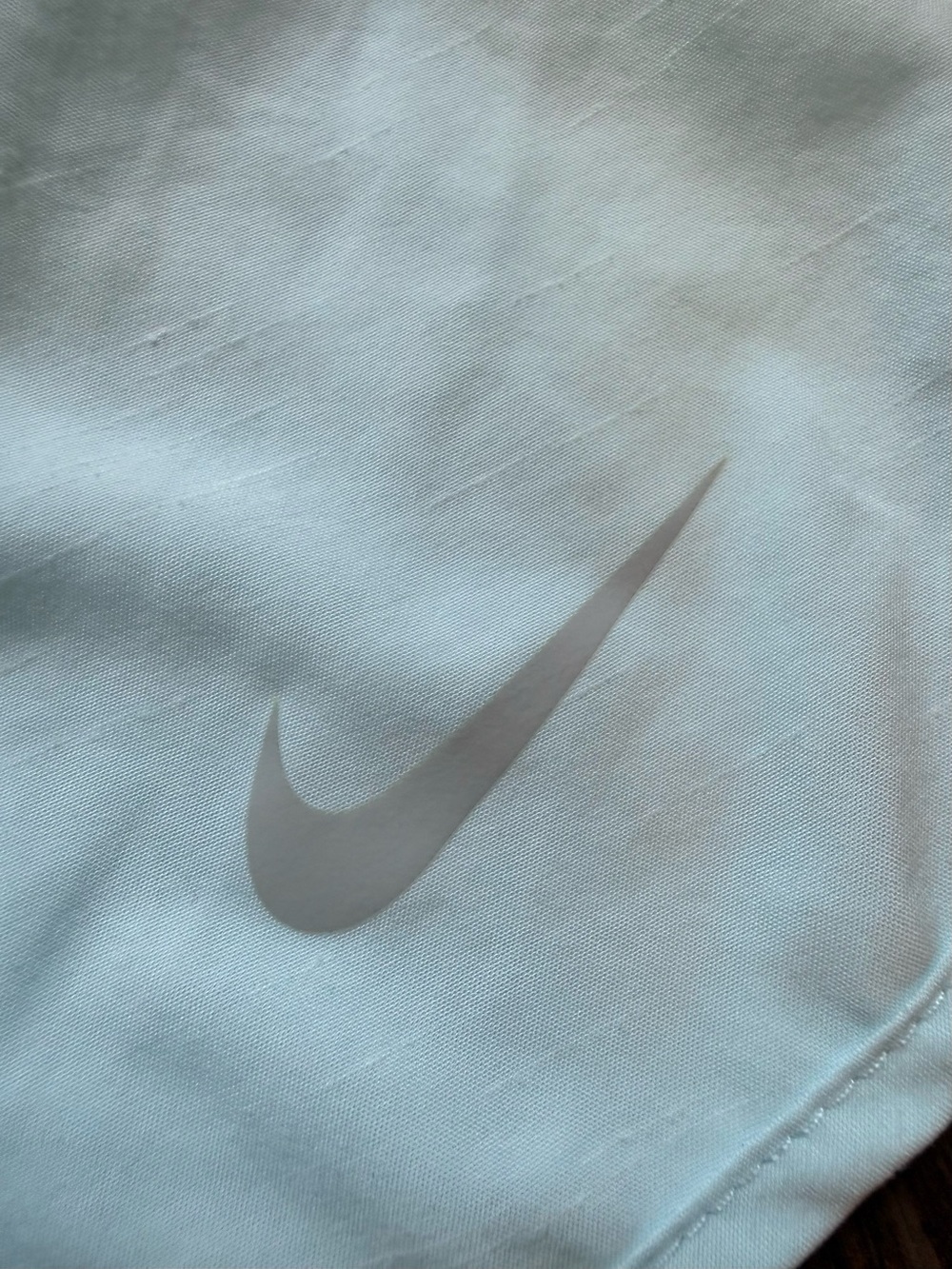 Nike Dri Fit Light / Ice Blue Performance Lined Running Shorts, XS - Picture 3 of 8
